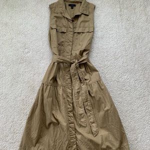 JCrew Sleeveless Shirt Dress